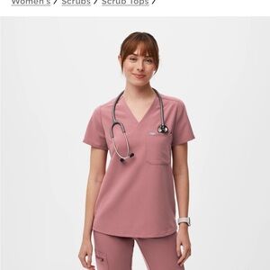 Figs Women's Mauve Scrub Set